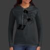 Ladies 100% Ring Spun Cotton Long Sleeve Hooded T Shirt Thumbnail