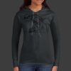 Ladies 100% Ring Spun Cotton Long Sleeve Hooded T Shirt Thumbnail