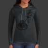 Ladies 100% Ring Spun Cotton Long Sleeve Hooded T Shirt Thumbnail