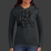 Ladies 100% Ring Spun Cotton Long Sleeve Hooded T Shirt Thumbnail