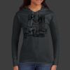 Ladies 100% Ring Spun Cotton Long Sleeve Hooded T Shirt Thumbnail