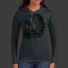 Ladies 100% Ring Spun Cotton Long Sleeve Hooded T Shirt Thumbnail