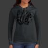 Ladies 100% Ring Spun Cotton Long Sleeve Hooded T Shirt Thumbnail