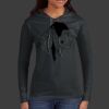 Ladies 100% Ring Spun Cotton Long Sleeve Hooded T Shirt Thumbnail