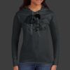 Ladies 100% Ring Spun Cotton Long Sleeve Hooded T Shirt Thumbnail