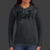 Ladies 100% Ring Spun Cotton Long Sleeve Hooded T Shirt Thumbnail