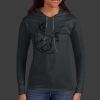 Ladies 100% Ring Spun Cotton Long Sleeve Hooded T Shirt Thumbnail