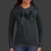 Ladies 100% Ring Spun Cotton Long Sleeve Hooded T Shirt Thumbnail