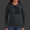 Ladies 100% Ring Spun Cotton Long Sleeve Hooded T Shirt Thumbnail