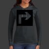 Ladies 100% Ring Spun Cotton Long Sleeve Hooded T Shirt Thumbnail