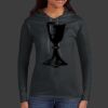 Ladies 100% Ring Spun Cotton Long Sleeve Hooded T Shirt Thumbnail