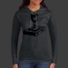 Ladies 100% Ring Spun Cotton Long Sleeve Hooded T Shirt Thumbnail