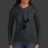 Ladies 100% Ring Spun Cotton Long Sleeve Hooded T Shirt Thumbnail