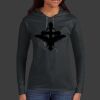 Ladies 100% Ring Spun Cotton Long Sleeve Hooded T Shirt Thumbnail