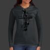 Ladies 100% Ring Spun Cotton Long Sleeve Hooded T Shirt Thumbnail