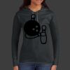 Ladies 100% Ring Spun Cotton Long Sleeve Hooded T Shirt Thumbnail