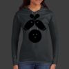 Ladies 100% Ring Spun Cotton Long Sleeve Hooded T Shirt Thumbnail