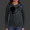 Ladies 100% Ring Spun Cotton Long Sleeve Hooded T Shirt Thumbnail