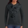 Ladies 100% Ring Spun Cotton Long Sleeve Hooded T Shirt Thumbnail