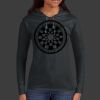 Ladies 100% Ring Spun Cotton Long Sleeve Hooded T Shirt Thumbnail