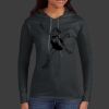 Ladies 100% Ring Spun Cotton Long Sleeve Hooded T Shirt Thumbnail