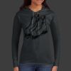 Ladies 100% Ring Spun Cotton Long Sleeve Hooded T Shirt Thumbnail