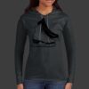 Ladies 100% Ring Spun Cotton Long Sleeve Hooded T Shirt Thumbnail