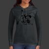 Ladies 100% Ring Spun Cotton Long Sleeve Hooded T Shirt Thumbnail