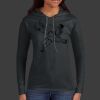 Ladies 100% Ring Spun Cotton Long Sleeve Hooded T Shirt Thumbnail