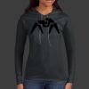 Ladies 100% Ring Spun Cotton Long Sleeve Hooded T Shirt Thumbnail