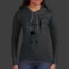 Ladies 100% Ring Spun Cotton Long Sleeve Hooded T Shirt Thumbnail