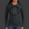 Ladies 100% Ring Spun Cotton Long Sleeve Hooded T Shirt Thumbnail