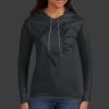 Ladies 100% Ring Spun Cotton Long Sleeve Hooded T Shirt Thumbnail