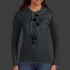 Ladies 100% Ring Spun Cotton Long Sleeve Hooded T Shirt Thumbnail