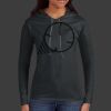 Ladies 100% Ring Spun Cotton Long Sleeve Hooded T Shirt Thumbnail