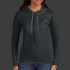 Ladies 100% Ring Spun Cotton Long Sleeve Hooded T Shirt Thumbnail