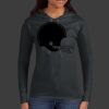 Ladies 100% Ring Spun Cotton Long Sleeve Hooded T Shirt Thumbnail