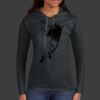 Ladies 100% Ring Spun Cotton Long Sleeve Hooded T Shirt Thumbnail