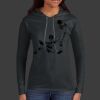 Ladies 100% Ring Spun Cotton Long Sleeve Hooded T Shirt Thumbnail