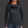 Ladies 100% Ring Spun Cotton Long Sleeve Hooded T Shirt Thumbnail