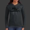 Ladies 100% Ring Spun Cotton Long Sleeve Hooded T Shirt Thumbnail