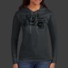 Ladies 100% Ring Spun Cotton Long Sleeve Hooded T Shirt Thumbnail