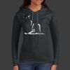 Ladies 100% Ring Spun Cotton Long Sleeve Hooded T Shirt Thumbnail