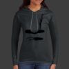 Ladies 100% Ring Spun Cotton Long Sleeve Hooded T Shirt Thumbnail