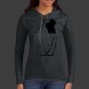 Ladies 100% Ring Spun Cotton Long Sleeve Hooded T Shirt Thumbnail