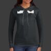 Ladies 100% Ring Spun Cotton Long Sleeve Hooded T Shirt Thumbnail