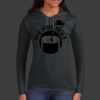 Ladies 100% Ring Spun Cotton Long Sleeve Hooded T Shirt Thumbnail