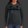 Ladies 100% Ring Spun Cotton Long Sleeve Hooded T Shirt Thumbnail