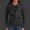 Ladies 100% Ring Spun Cotton Long Sleeve Hooded T Shirt Thumbnail