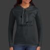 Ladies 100% Ring Spun Cotton Long Sleeve Hooded T Shirt Thumbnail